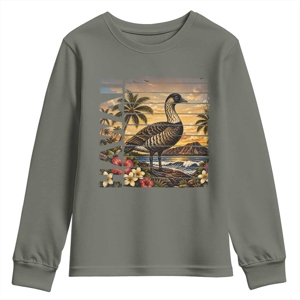 Hawaii Tropical Bird Youth Sweatshirt Summer Island Vacation Gift