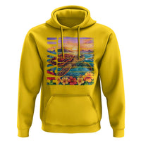 Hawaii Sea Turtle Hoodie Tropical Sunset Island Vacation Gift