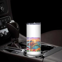 Hawaii Sea Turtle Skinny Tumbler Tropical Sunset Island Vacation Gift