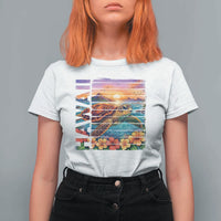 Hawaii Sea Turtle T Shirt For Women Tropical Sunset Island Vacation Gift