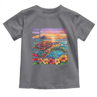 Hawaii Sea Turtle Toddler T Shirt Tropical Sunset Island Vacation Gift