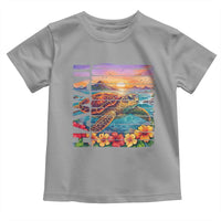 Hawaii Sea Turtle Toddler T Shirt Tropical Sunset Island Vacation Gift