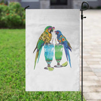 Hawaiian Parrots Drinking Margaritas Garden Flag Beach Vacation Gift
