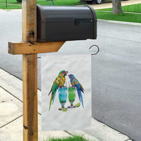 Hawaiian Parrots Drinking Margaritas Garden Flag Beach Vacation Gift