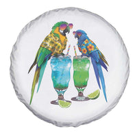 Hawaiian Parrots Drinking Margaritas Spare Tire Cover Beach Vacation Gift