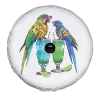 Hawaiian Parrots Drinking Margaritas Spare Tire Cover Beach Vacation Gift