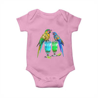 Hawaiian Parrots Drinking Margaritas Baby Onesie Beach Vacation Gift