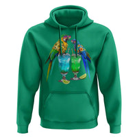 Hawaiian Parrots Drinking Margaritas Hoodie Beach Vacation Gift