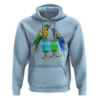 Hawaiian Parrots Drinking Margaritas Hoodie Beach Vacation Gift
