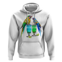 Hawaiian Parrots Drinking Margaritas Hoodie Beach Vacation Gift