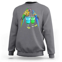 Hawaiian Parrots Drinking Margaritas Sweatshirt Beach Vacation Gift