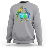 Hawaiian Parrots Drinking Margaritas Sweatshirt Beach Vacation Gift
