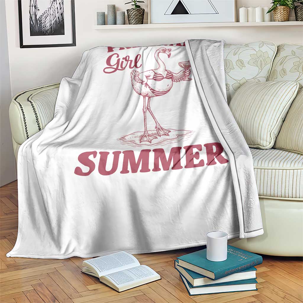 Flamingo Pregnancy Announcement Throw Blanket Summer Beach Mom To Be Gift