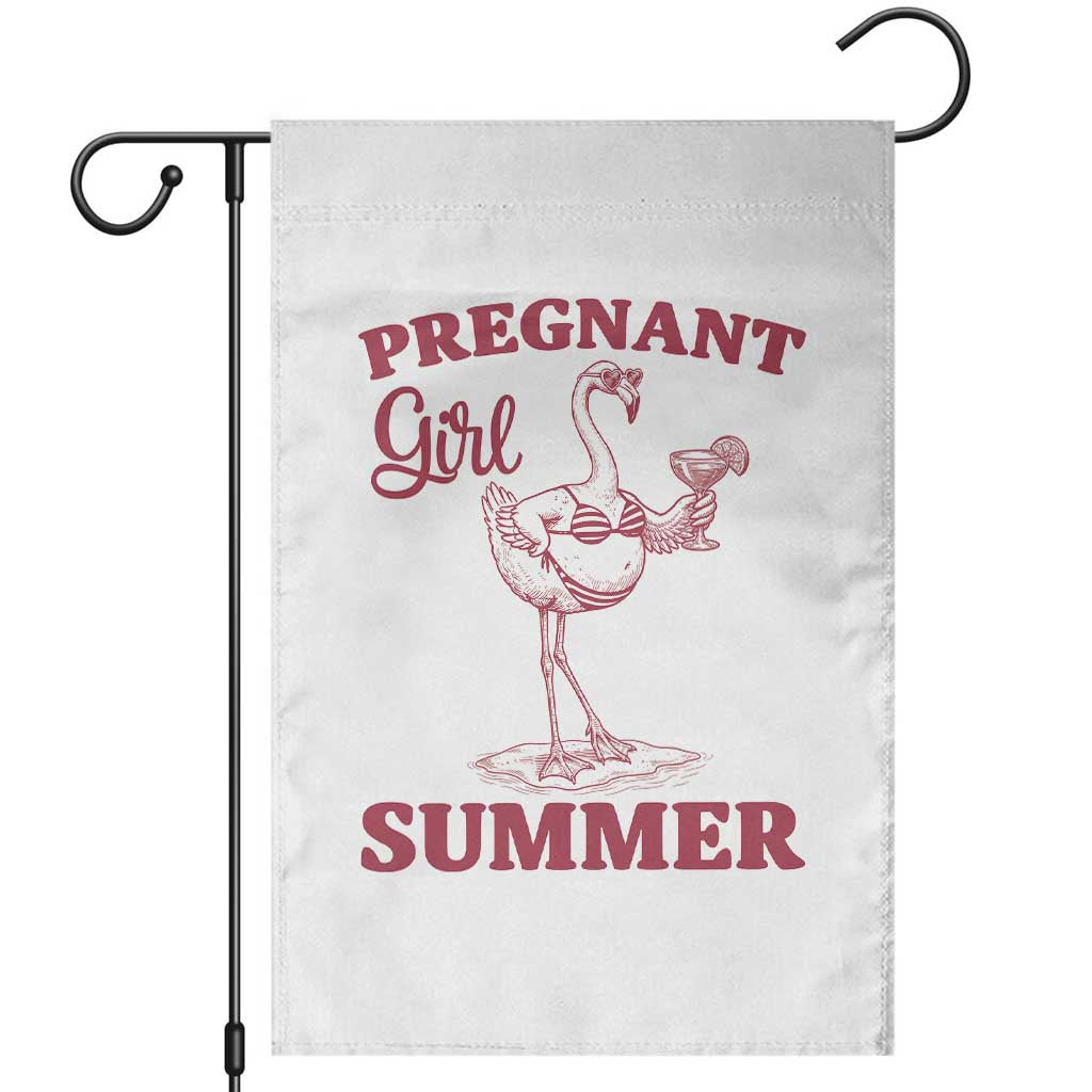 Flamingo Pregnancy Announcement Garden Flag Summer Beach Mom To Be Gift