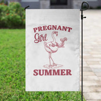 Flamingo Pregnancy Announcement Garden Flag Summer Beach Mom To Be Gift
