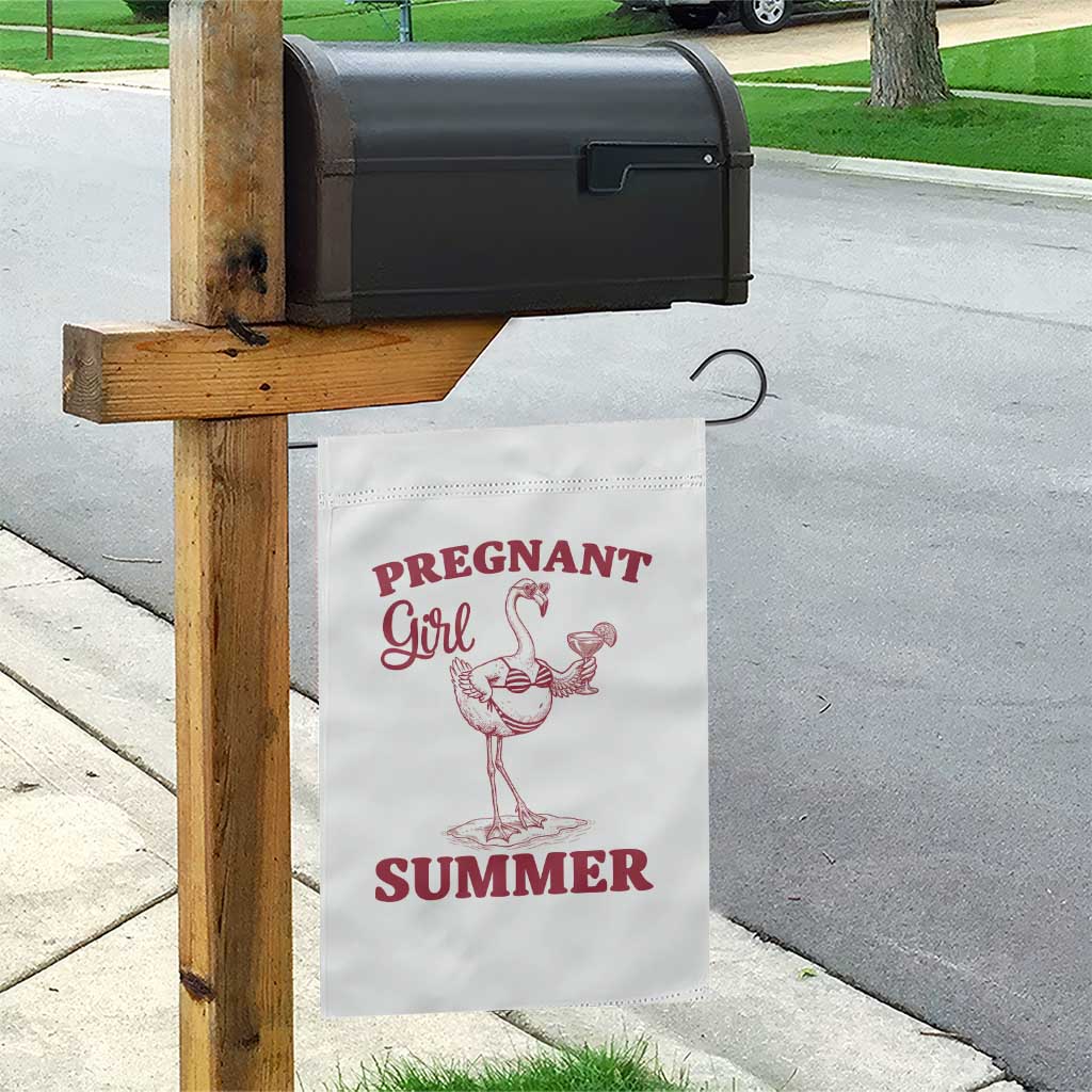 Flamingo Pregnancy Announcement Garden Flag Summer Beach Mom To Be Gift