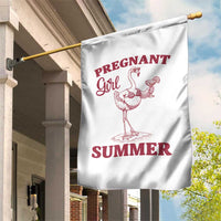 Flamingo Pregnancy Announcement Garden Flag Summer Beach Mom To Be Gift