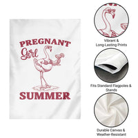 Flamingo Pregnancy Announcement Garden Flag Summer Beach Mom To Be Gift