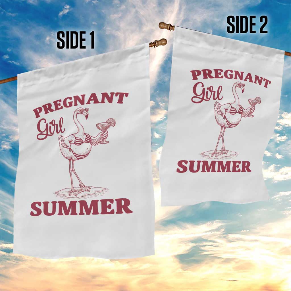Flamingo Pregnancy Announcement Garden Flag Summer Beach Mom To Be Gift