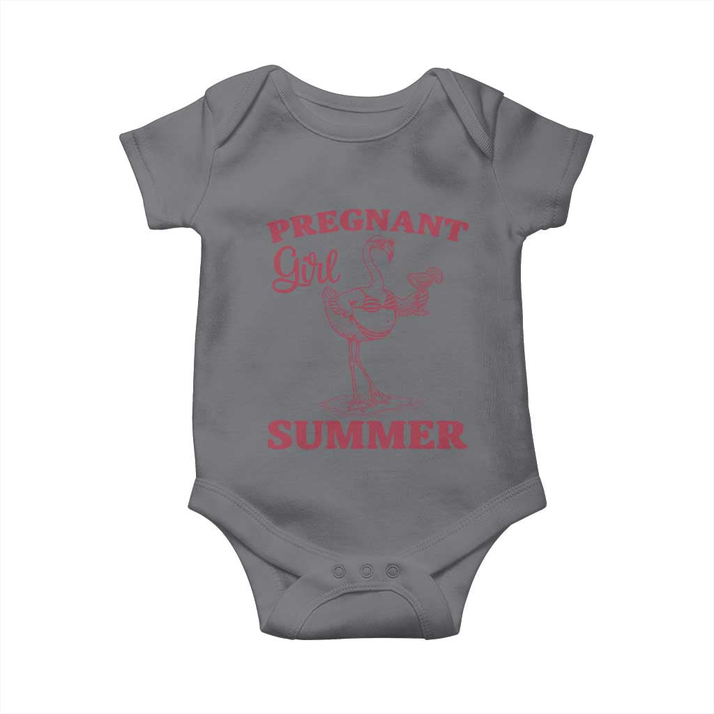 Flamingo Pregnancy Announcement Baby Onesie Summer Beach Mom To Be Gift