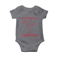 Flamingo Pregnancy Announcement Baby Onesie Summer Beach Mom To Be Gift