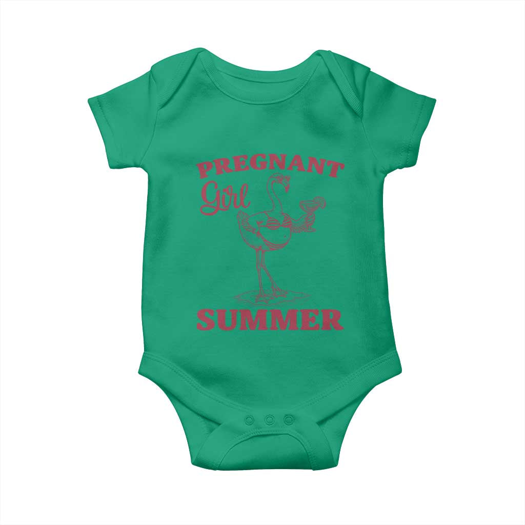 Flamingo Pregnancy Announcement Baby Onesie Summer Beach Mom To Be Gift