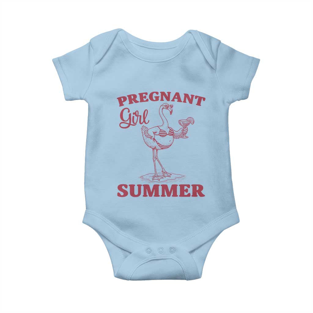 Flamingo Pregnancy Announcement Baby Onesie Summer Beach Mom To Be Gift