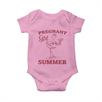 Flamingo Pregnancy Announcement Baby Onesie Summer Beach Mom To Be Gift