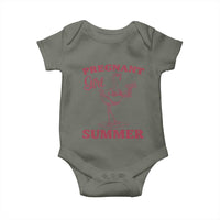 Flamingo Pregnancy Announcement Baby Onesie Summer Beach Mom To Be Gift