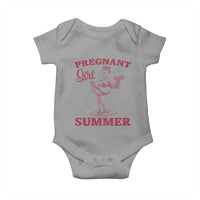 Flamingo Pregnancy Announcement Baby Onesie Summer Beach Mom To Be Gift