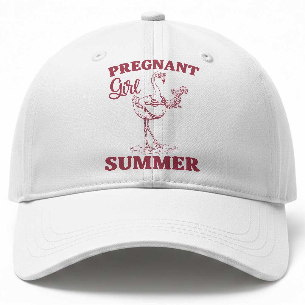 Flamingo Pregnancy Announcement Baseball Cap Summer Beach Mom To Be Gift