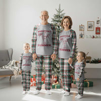 Flamingo Pregnancy Announcement Plaid Pajama Set Summer Beach Mom To Be Gift