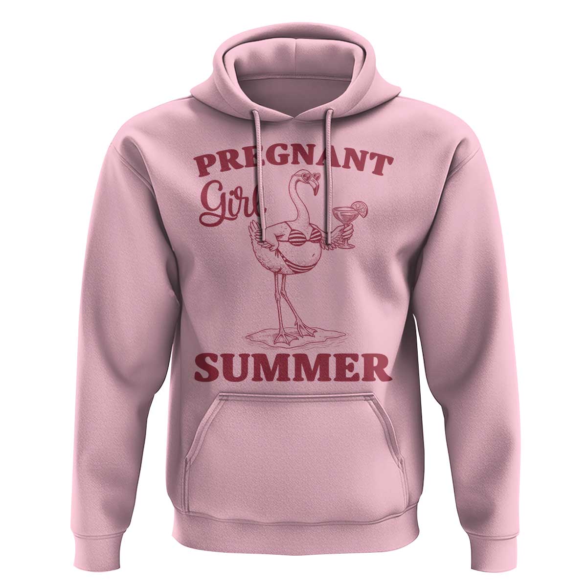 Flamingo Pregnancy Announcement Hoodie Summer Beach Mom To Be Gift