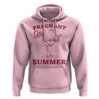 Flamingo Pregnancy Announcement Hoodie Summer Beach Mom To Be Gift