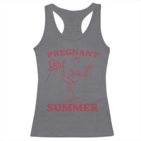 Flamingo Pregnancy Announcement Racerback Tank Top Summer Beach Mom To Be Gift