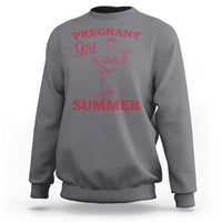 Flamingo Pregnancy Announcement Sweatshirt Summer Beach Mom To Be Gift