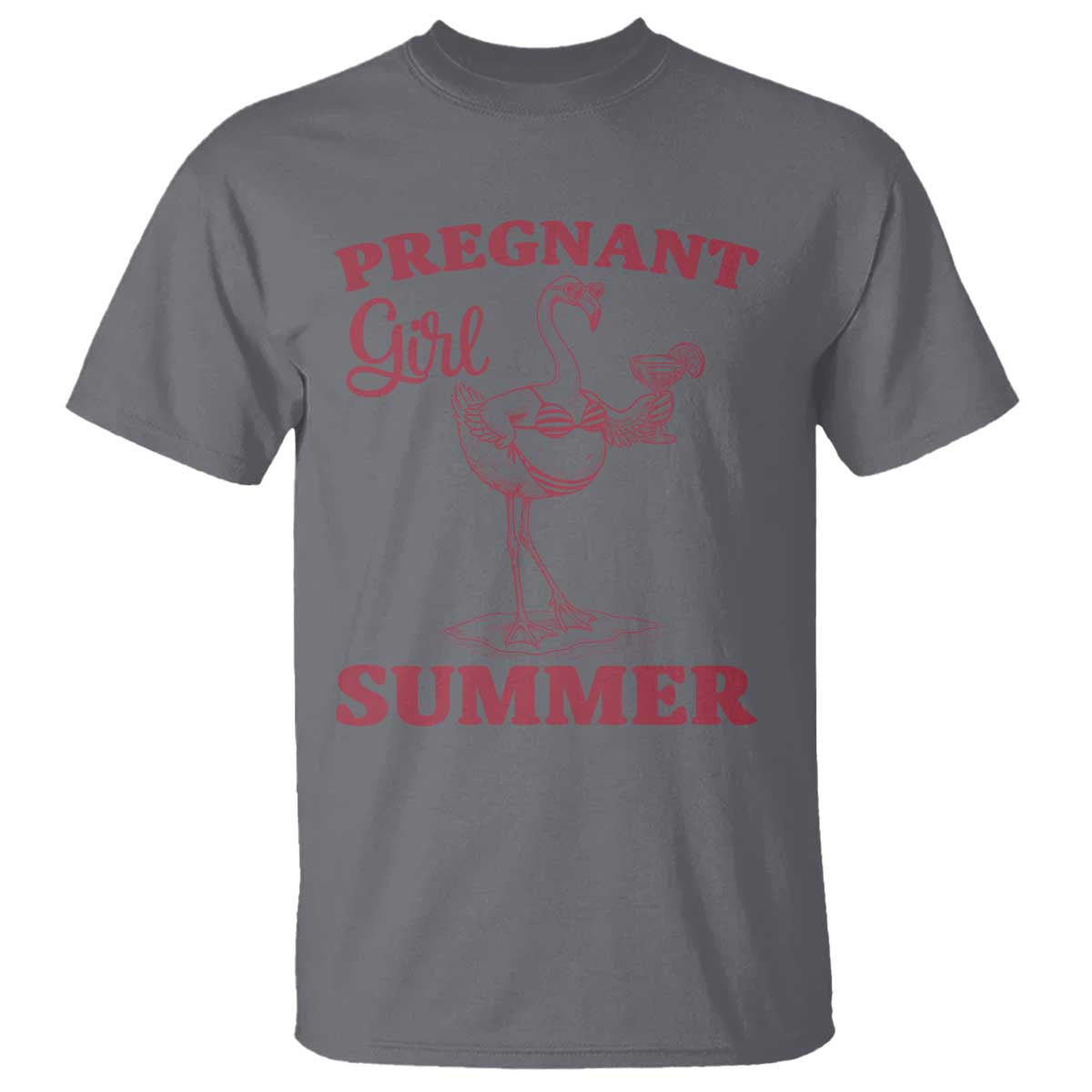 Flamingo Pregnancy Announcement T Shirt Summer Beach Mom To Be Gift