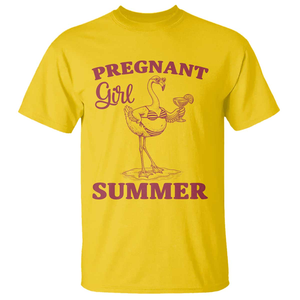 Flamingo Pregnancy Announcement T Shirt Summer Beach Mom To Be Gift