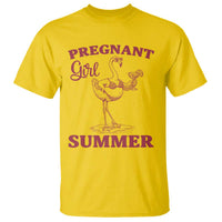 Flamingo Pregnancy Announcement T Shirt Summer Beach Mom To Be Gift
