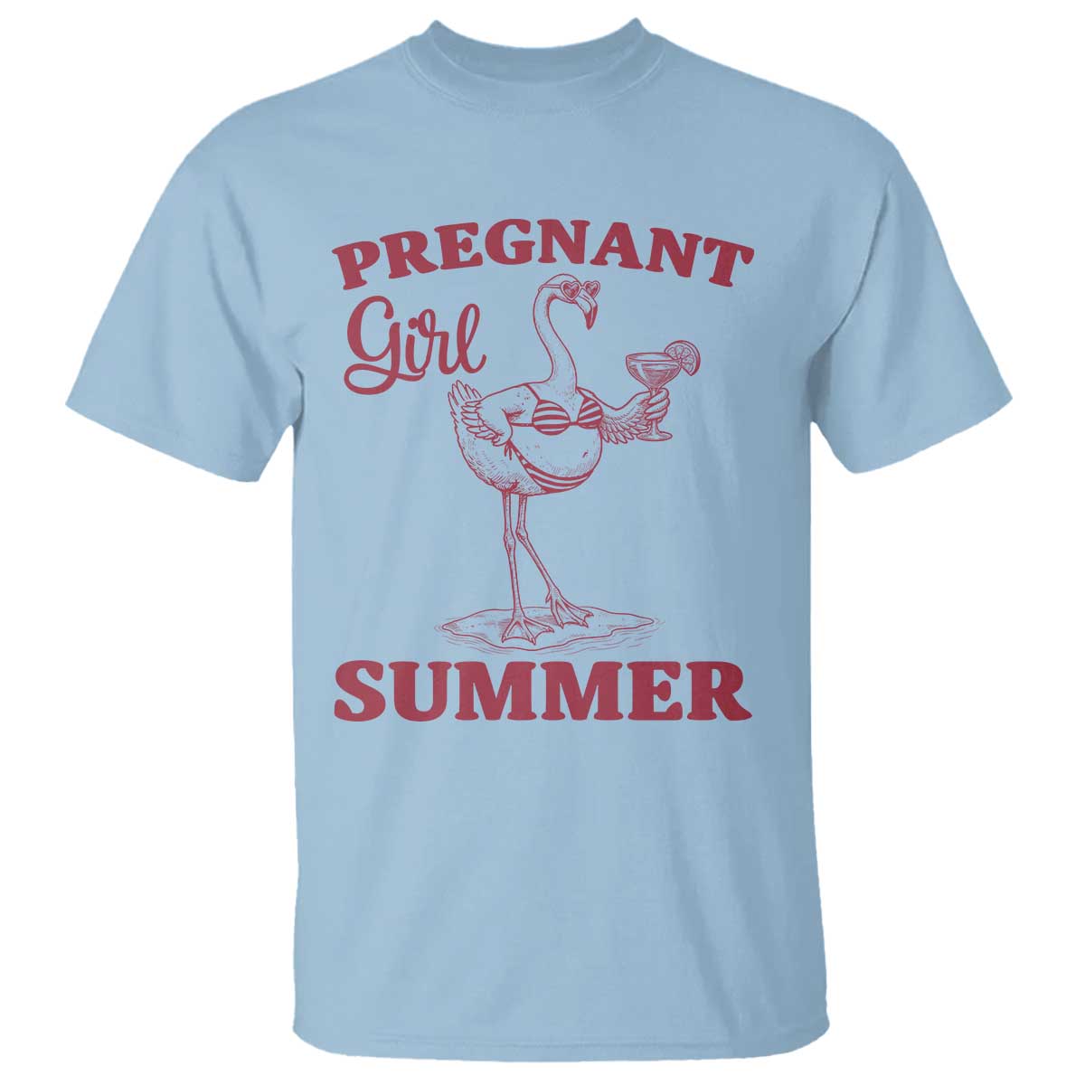 Flamingo Pregnancy Announcement T Shirt Summer Beach Mom To Be Gift