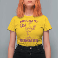 Flamingo Pregnancy Announcement T Shirt For Women Summer Beach Mom To Be Gift