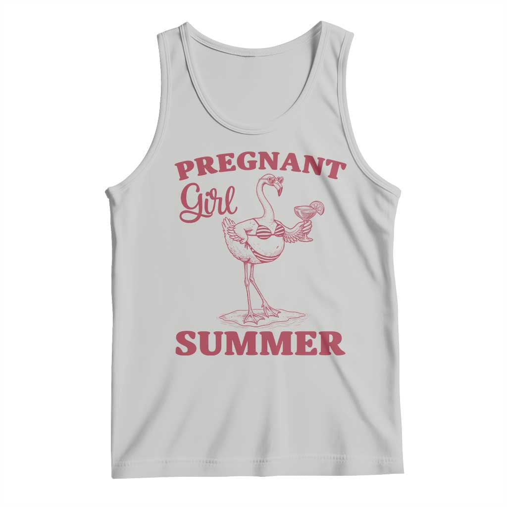 Flamingo Pregnancy Announcement Tank Top Summer Beach Mom To Be Gift
