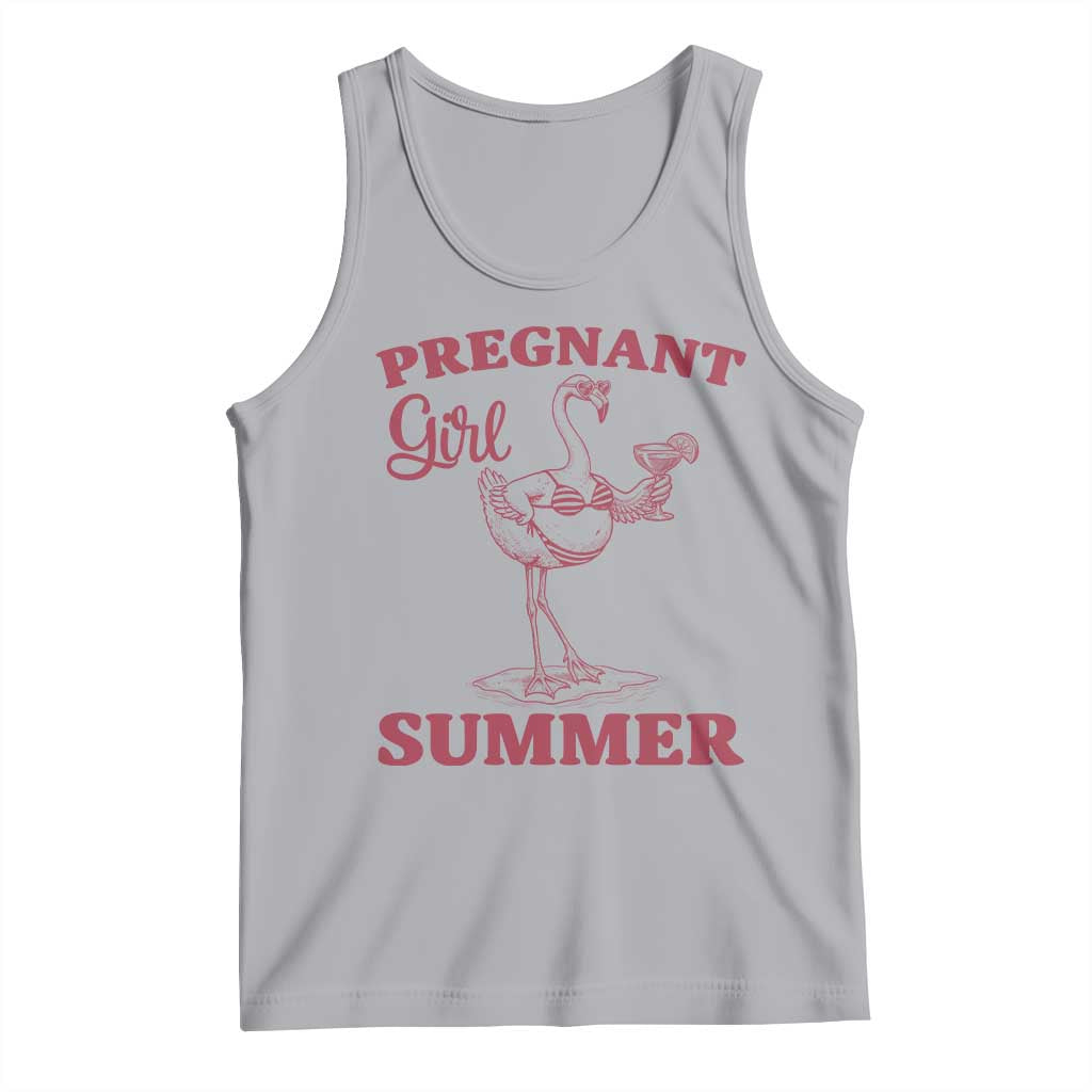 Flamingo Pregnancy Announcement Tank Top Summer Beach Mom To Be Gift