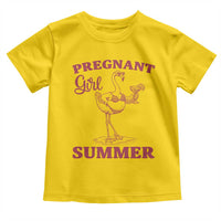 Flamingo Pregnancy Announcement Toddler T Shirt Summer Beach Mom To Be Gift