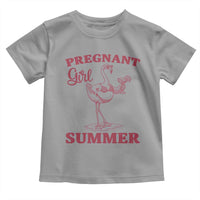 Flamingo Pregnancy Announcement Toddler T Shirt Summer Beach Mom To Be Gift