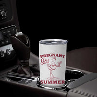Flamingo Pregnancy Announcement Tumbler Cup Summer Beach Mom To Be Gift