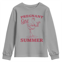 Flamingo Pregnancy Announcement Youth Sweatshirt Summer Beach Mom To Be Gift