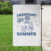 Raccoon Pregnancy Announcement Garden Flag Summer Beach Mom To Be Gift