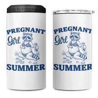 Raccoon Pregnancy Announcement 4 in 1 Can Cooler Tumbler Summer Beach Mom To Be Gift