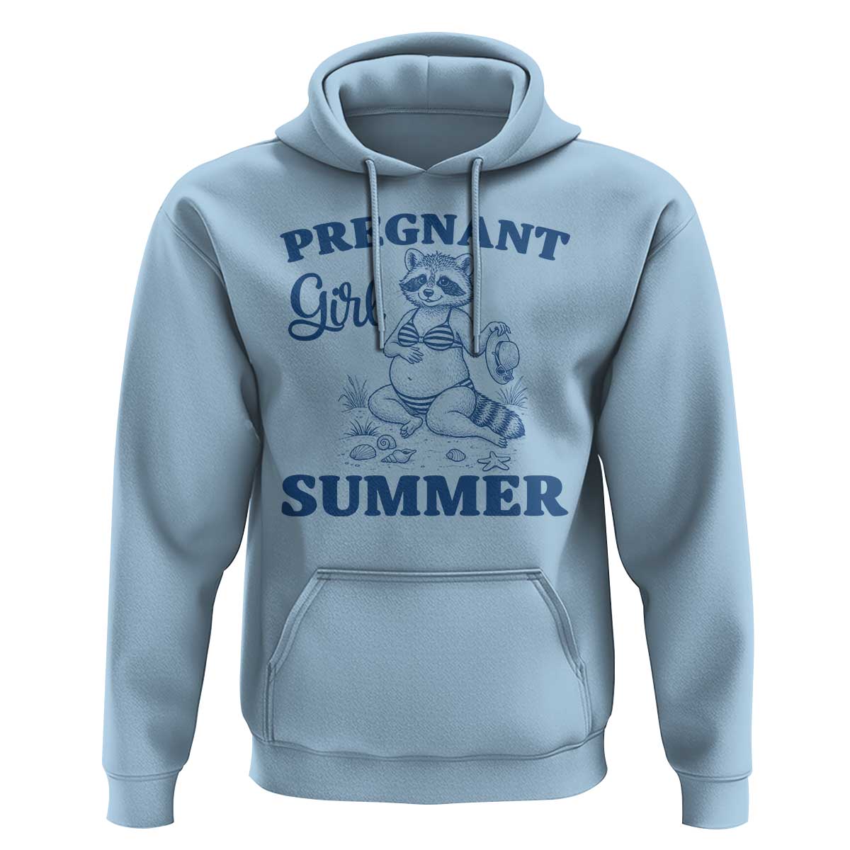 Raccoon Pregnancy Announcement Hoodie Summer Beach Mom To Be Gift